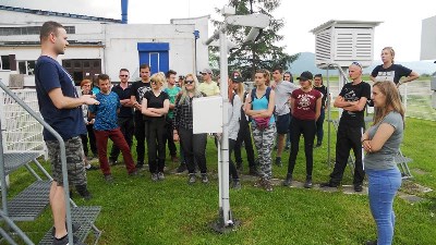 Wizyta na stacji synoptycznej w Bielsku-Białej